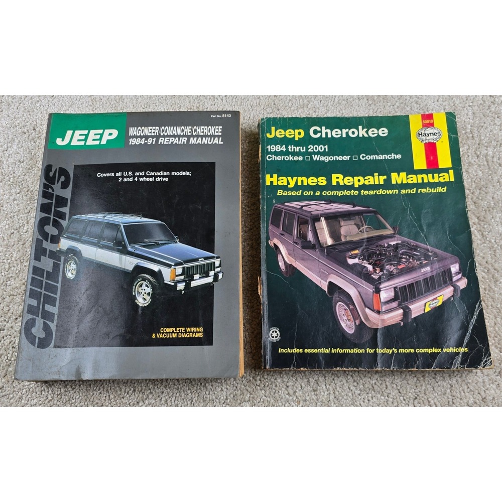 Jeep Cherokee Wagoneer Comanche Repair Manuals Chilton Haynes 1984-2001